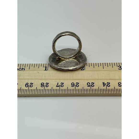 Tous 925 Sterling Silver Modernist Ring SIZE 6 (19.5 Grams! - Picture 10 of 12